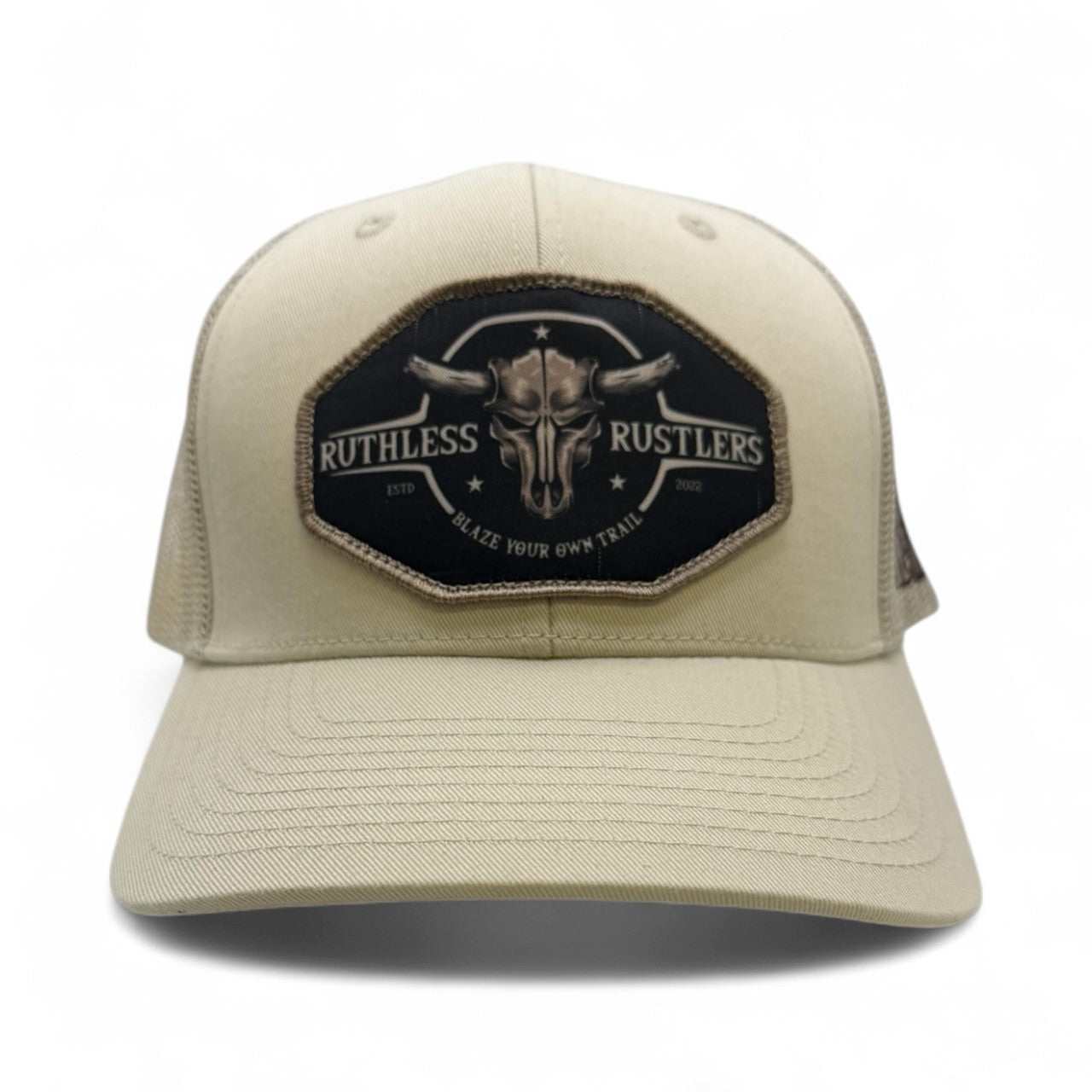 Ruthless Rustlers Original Trucker Cap | Beige