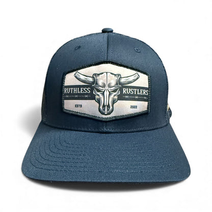 Ruthless Rustlers Barbed Wire Trucker Cap | Navy