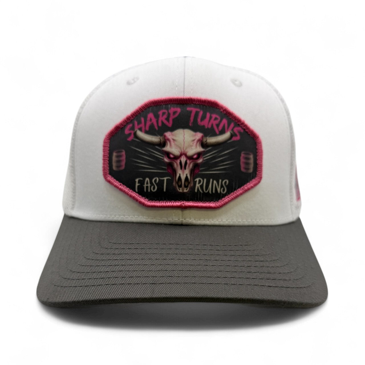 Ruthless Rustlers Sharp Turns Trucker Cap | White/Graphite
