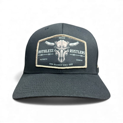 Ruthless Rustlers Barbed Wire Trucker Cap | Black
