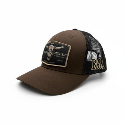 Ruthless Rustlers Barbed Wire Trucker Cap | Brown/Black