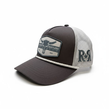 Ruthless Rustlers Barbed Wire Rope Cap | Grey/White