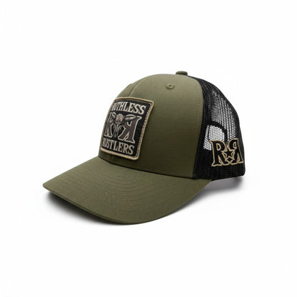 Ruthless Rustlers RR Bold Trucker Cap | Loden/Black