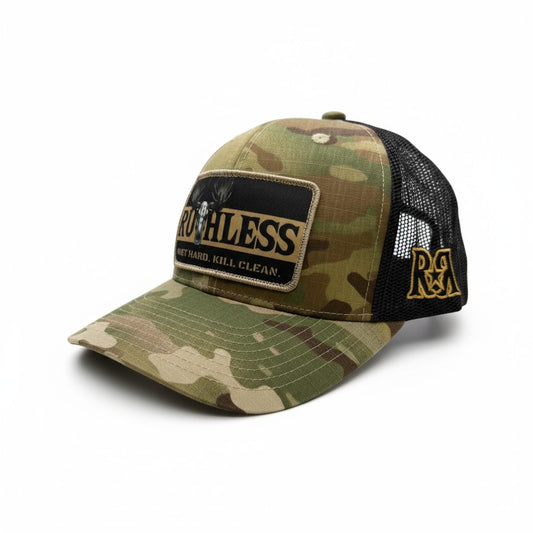 Ruthless Rustlers Hunting Trucker Cap | Green Camo