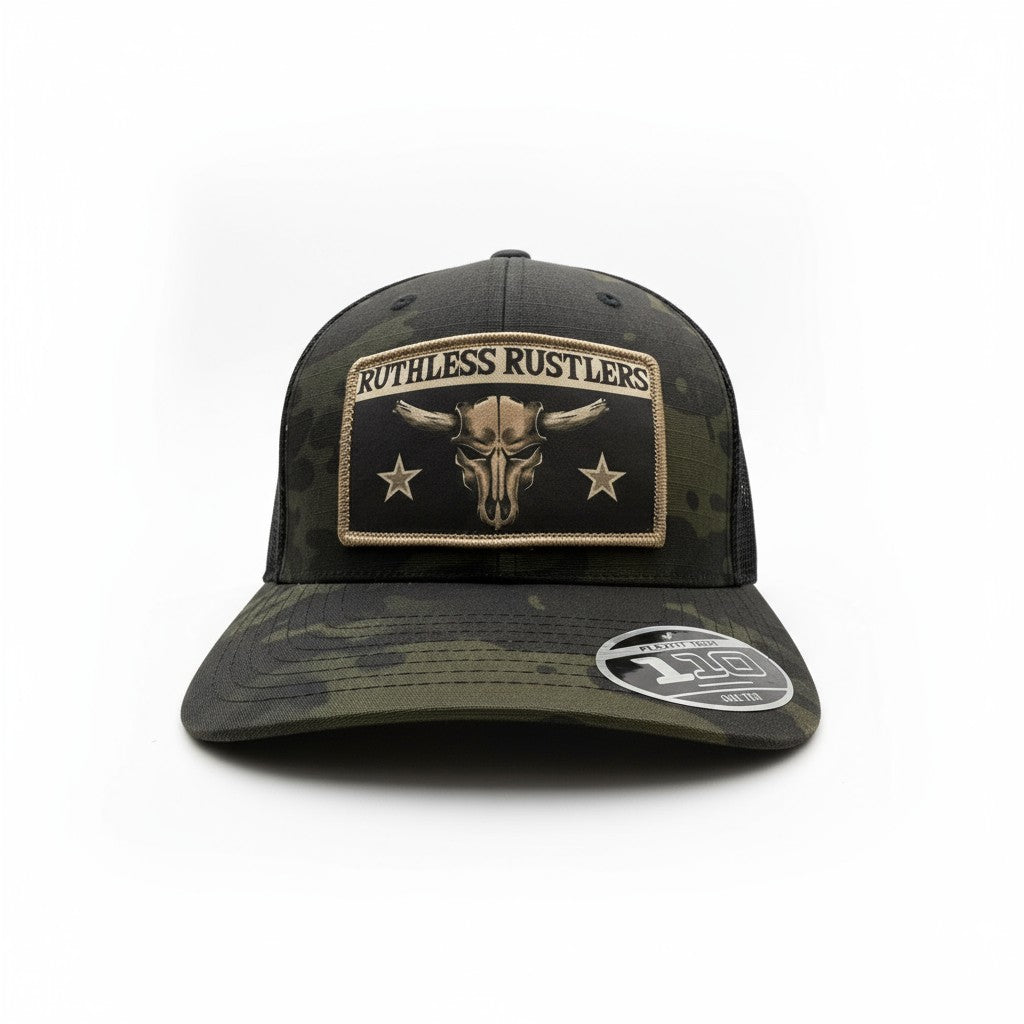 Ruthless Rustlers Maverick Premium Cap | Black Camo