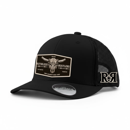 Ruthless Rustlers Barbed Wire Trucker Cap | Black