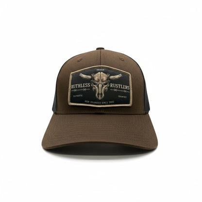 Ruthless Rustlers Barbed Wire Trucker Cap | Brown/Black