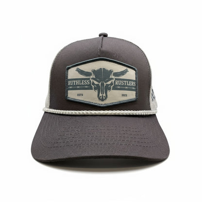 Ruthless Rustlers Barbed Wire Rope Cap | Grey/White