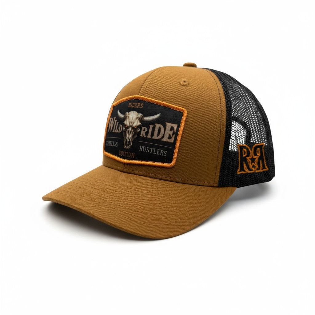Ruthless Rustlers Wild Ride Trucker Cap | Caramel/Black